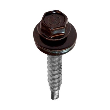 Vijak za limeni pokrov 4,8x35 ZN RAL8019, 50/1, smeđa