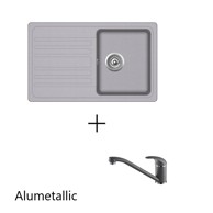 HELIKA Set sudoper + slavina Notus SQ101-AW + Eko