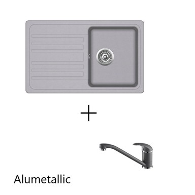 HELIKA Set sudoper + slavina Notus SQ101-AW + Eko