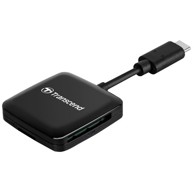 TRANSCEND Čitač kartica TS-RDC3 SD/microSD USB-C, crna