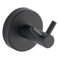  WENKO Mat crna zidna kuka od nehrđajućeg čelika Bosio