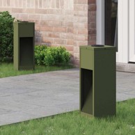 Solarna LED svjetiljka za stazu 2 pcs Maslinasto zelena