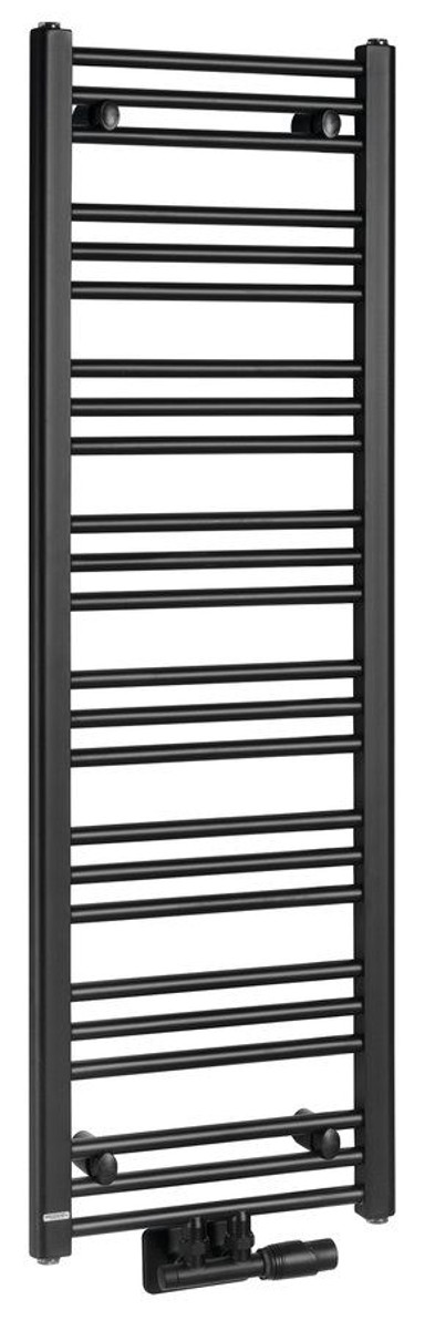 BRUCKNER Radijator ALBRECHT, 400 x 1250 mm, crni mat, središnji priključak