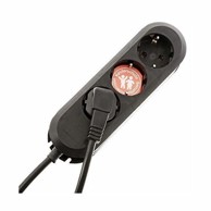 BACHMANN Produžni kabel 3x220V 3 m crni 388.171