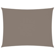 Jedro protiv sunca od tkanine pravokutno 6 x 8 m smeđe-sivo