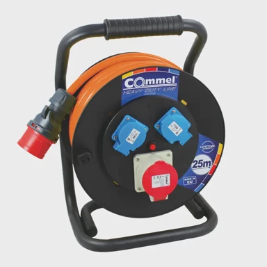 COMMEL 200-395 kabelska motalica na pvc bubnju 280 mm, cee, trofazna (kombinirana), 16