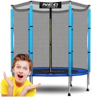 NEO-SPORT Dječji vrtni trampolin 140 cm (4,5 ft), plavi