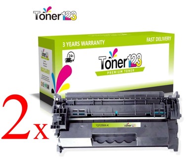TONER123 Zamjenski toneri komplet HP 59X / CF259X / 59A / CF259A / LaserJet Pro M304a, LaserJet Pro M404dn, M404dw, M404dn, M404n / LaserJet Pro MFP M428dw, M428fdn, M428fdw, 2x crna XL