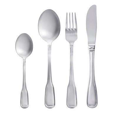 GENSE Set pribora za jelo 16 kom Attaché, od nehrđajućeg čelika, srebrna boja