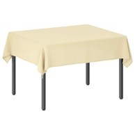 Tkanina za stol pravokutna 140 x 180 cm od poliestera, krem bijela