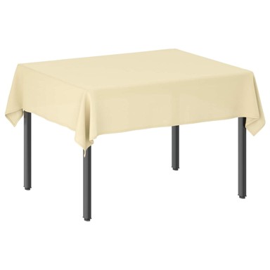 Tkanina za stol pravokutna 140 x 180 cm od poliestera, krem bijela