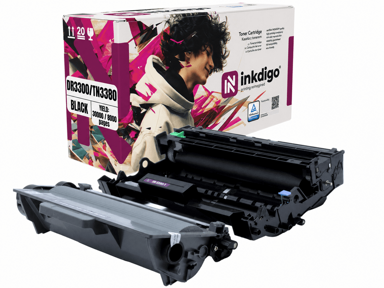 INKDIGO Bubanj i toner DR3300 + TN3380 za Brother DCP-8110DN HL-5450, crni