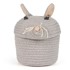 LORENA CANALS Dječja kutija za pohranu Mini Renata the Rat ø 15x15 cm, siva, tekstilna