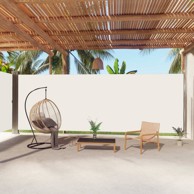 Uvlačiva bočna tenda krem 220 x 1000 cm