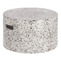KAVE HOME Bijeli betonski pomoćni stol Jenell, ⌀ 52 cm