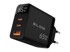BLOW Mrežni punjač GaN, 1 x USB-A, 2 x USB-C, 65 W, crna