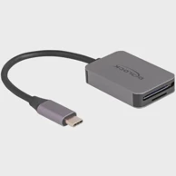 DELOCK Čitač kartica USB-C ZA SD/MICROSD, siva