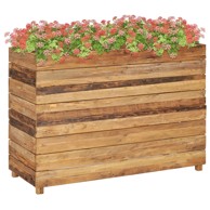 Posuda za sadnju 100x40x72 cm od reciklirane tikovine i čelika