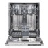 VOX Ugradbena perilica posuđa GSI 6644 E, energetski razred E, 13 kompleta posuđa, 6 programa