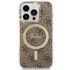 GUESS Maska IML 4G MagSafe, za iPhone 15 Pro, smeđa