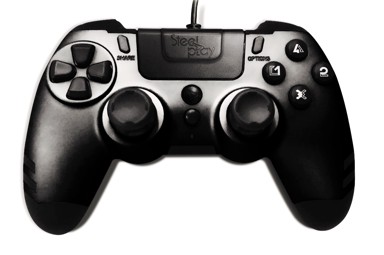 STEELPLAY Kontroler Metaltech Ebony, za PS4, crni