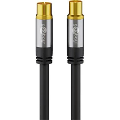 GOOBAY Antenski kabel TV, 135 dB, 2 m, crni