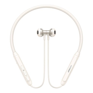 JOYROOM Bežične slušalice JR-D8 s trakom oko vrata, krem bijele