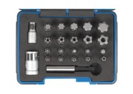 SW-STAHL Set bitova t-profil, prihvat 1/4″, 23-dijelni 04191l