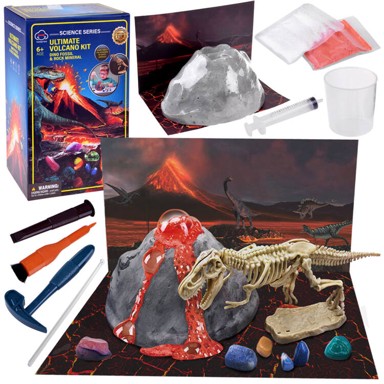 Kreativni set, vulkan, iskopavanje dinosaura