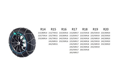 PRO COMPACT Lanci za snijeg 130, 12mm, PC12-130