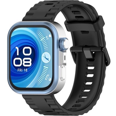 GS Silikonska narukvica za Huawei Watch Fit 3/4/4 Pro, crna