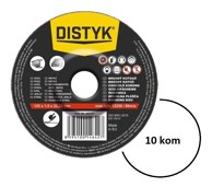 DISTYK Brusna ploča za metal i inox, 125x6,0x22,23 mm, 10 kom