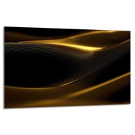 TMK Staklena zaštita za štednjak ili ploču za kuhanje 80x52, zlato