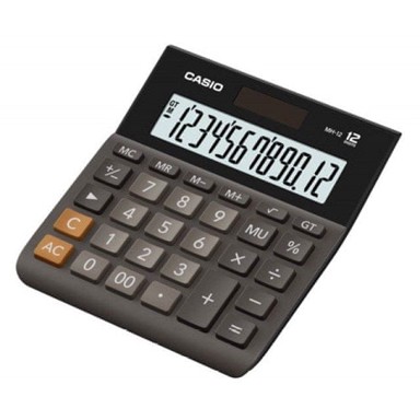 CASIO Uredski kalkulator MH-12BK-S, 12 znamenki, crni