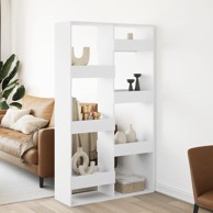 Sobna pregrada bijela 100 x 33 x 175 cm od konstruiranog drva