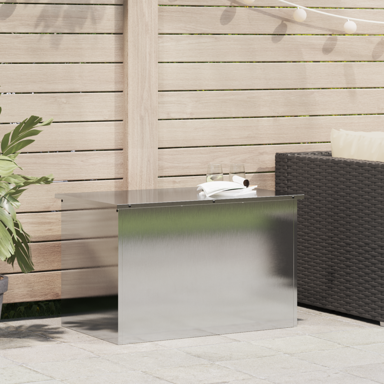 Vanjska kutija za spremanje, 80 x 50.5 x 50 cm, srebrna