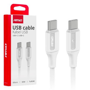 AMIO Kabel USB-C u USB-C, 60W, 100 cm