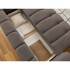 BOBOCHIC PARIS Smeđe-siva sklopiva/s prostorom za odlaganje sofa 251 cm Fuji, 251x113x88 cm