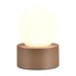TRIO Bijelo-smeđa stolna lampa (visina 17 cm) Countess 