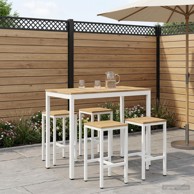 Stol za bar u vrtu 108,5 x 55 x 105 cm, bijeli