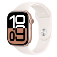 APPLE Pametni sat Watch S10, GPS, 46 mm, Rose Gold aluminijski kućište s laganim sportskim remenom - S/M