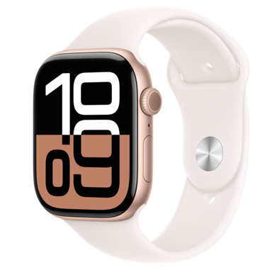 APPLE Pametni sat Watch S10, GPS, 46 mm, Rose Gold aluminijski kućište s laganim sportskim remenom - S/M