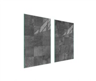 TMK Staklena zaštita za štednjak ili ploču za kuhanje 75x52, grey