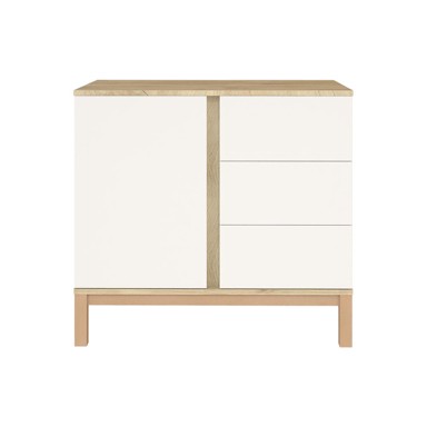 FAKTUM Loop komoda, bijela-hrast
