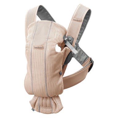 BABYBJORN Nosiljka Mini Mesh 3D, roza