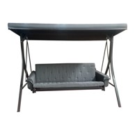 ROJAPLAST Siva metalna vrtna ljuljačka Madrid