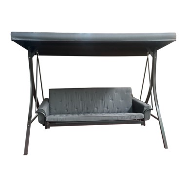 ROJAPLAST Siva metalna vrtna ljuljačka Madrid