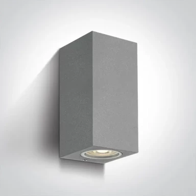 Zidna svjetiljka, 2xGU10, 7W, IP65, 100x77x70 mm, DM67426A/G, siva