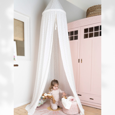 LITTLE DUTCH Baldahin za krevetić Fairy Blossom, visina 240 cm, poliester
