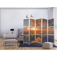 Japanski paravan Kad zora dodiruje oblake – spektakl boja na jutarnjem nebu 225x172 cm